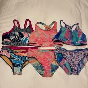 Athleta Girl Reversable Bikini Set